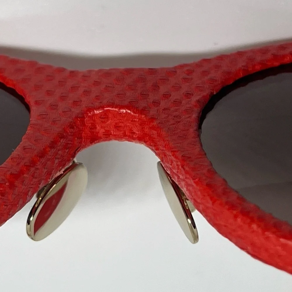 Ferragamo Leather Oversized‎ Sunglasses OS